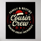 Cousin Crew Weihnachten 2025 Kinder Matching Famil Poster (Vorne)