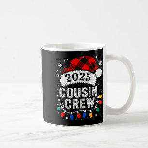 Cousin Crew Weihnachten 2025 Santa Kinder Familien Kaffeetasse