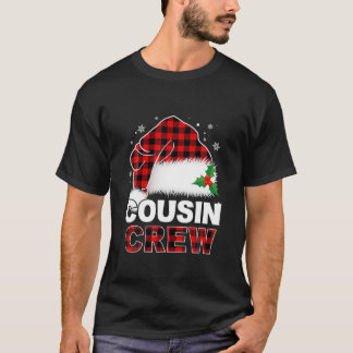 Cousin Crew Weihnachten Butiflo Kariert Rote Weihn T-Shirt