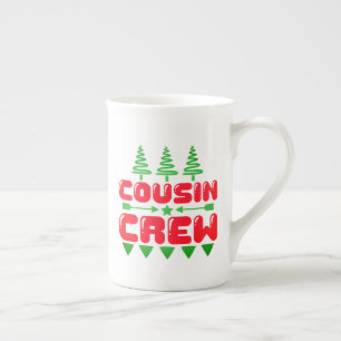 Cousin Crew Weihnachten Familie passendes Design-8 Porzellantasse