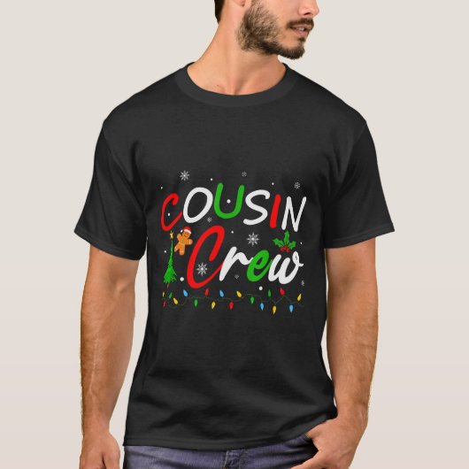 Cousin Crew Weihnachten Familie Santa Männer Fraue T-Shirt (Vorderseite)