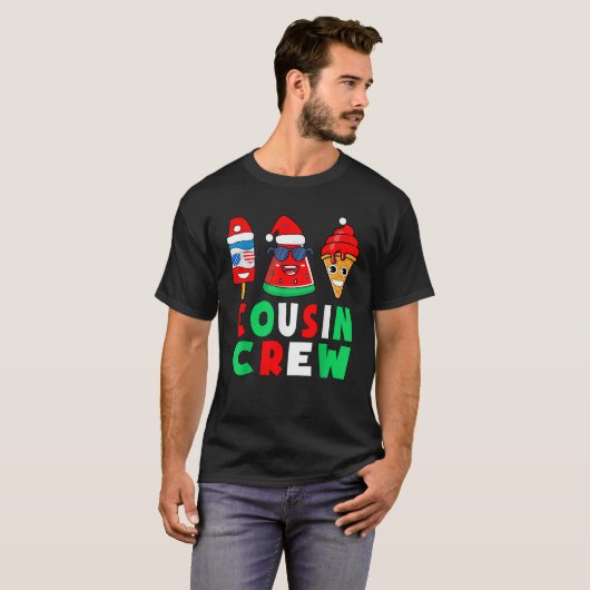Cousin Crew Weihnachten im Juli Squad Pajamas Matc T-Shirt (Vorne ganz)