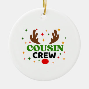 Cousin Crew Weihnachten Keramik Ornament