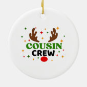Cousin Crew Weihnachten Keramik Ornament (Hinten)