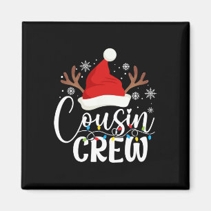 Cousin Crew Weihnachten Matching Xmas Lights Pajam Magnet