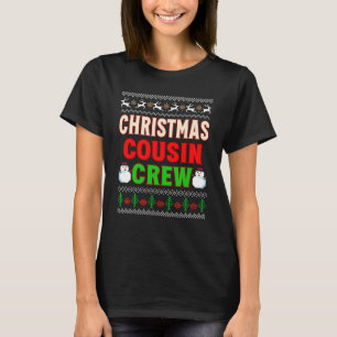 Cousin Crew Weihnachten Pajamas Cousin Geschenke T-Shirt