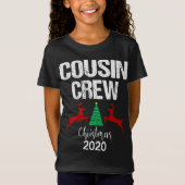 Cousin Crew Weihnachten Rentierbaum Urlaub T-Shirt (Vorderseite)