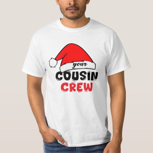 Cousin Crew Weihnachten T-Shirt (Vorderseite)
