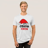 Cousin Crew Weihnachten Tri-Blend Shirt (Vorderseite voll)