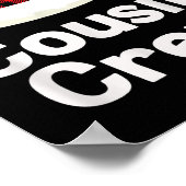 Cousin Crew Weihnachten Weihnachtsmannmütze Matchi Poster (Ecke)