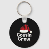 Cousin Crew Weihnachten Weihnachtsmannmütze Matchi Schlüsselanhänger (Vorderseite)