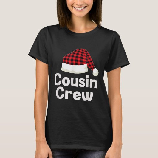 Cousin Crew Weihnachten Weihnachtsmannmütze Matchi T-Shirt (Vorderseite)