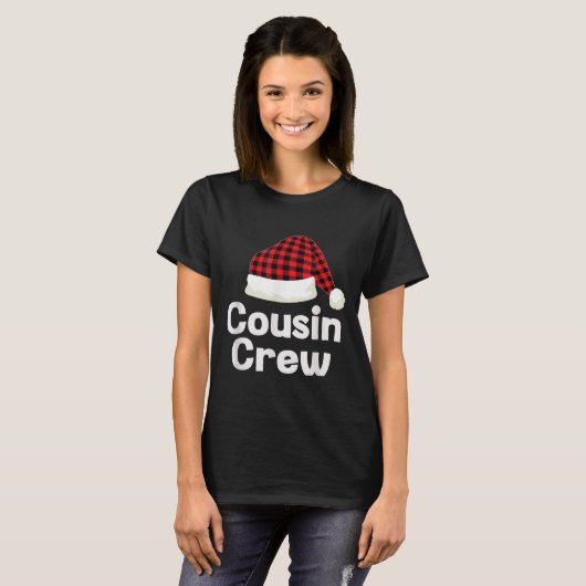 Cousin Crew Weihnachten Weihnachtsmannmütze Matchi T-Shirt (Vorne ganz)