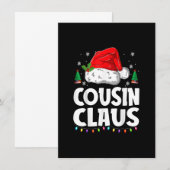 Cousin Crew Weihnachts Buffalo Rot Kariert Pajamas Einladung (Vorne/Hinten)