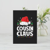 Cousin Crew Weihnachts Buffalo Rot Kariert Pajamas Einladung (Stehend Vorderseite)