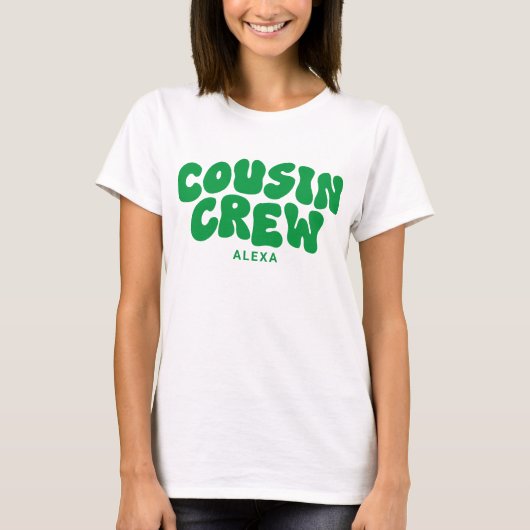 Cousin Crew Weihnachts Matching Family Wiedersehen T-Shirt (Vorderseite)