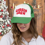 Cousin Crew Weihnachts Matching Family Wiedersehen Truckerkappe<br><div class="desc">Cousin Crew Weihnachtsmänner sind die passenden Cousin Crew Geschenke für die ganze Familie. Cousin Crew Weihnachts-Shirts Cousin Crew Shirt Cousins Weihnachtsfeiertag Xmas Cousin Shirts Familie Shirts Big Cousin Cousin Cousin  Retro  Camp</div>