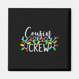 Cousin Crew Weihnachts Xmas Lichter Familie Matchi Magnet