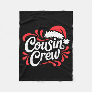 Cousin Crew Weihnachts Xmas Lichter Familie passen Fleecedecke