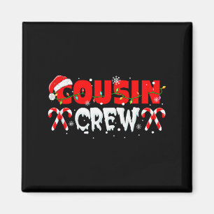 Cousin Crew Weihnachtsbaum passend für Kinder Fami Magnet