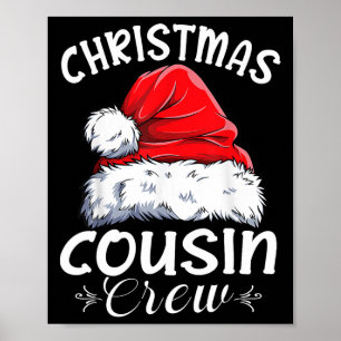 Cousin Crew Weihnachtsfamilie Matching Weihnachten Poster