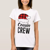 Cousin Crew Weihnachtsfeiertag Buffalo Karierte Fr T-Shirt (Vorderseite)