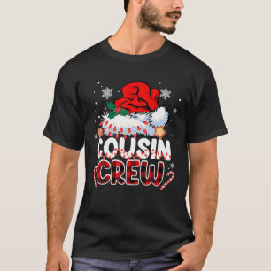 Cousin Crew Weihnachtsmann Rot Kariert Weihnachten T-Shirt