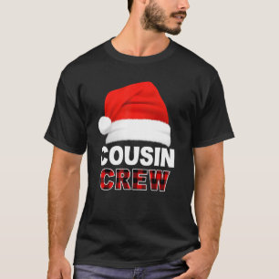 Cousin Crew Weihnachtsmannmütze Butiflo Kariertes  T-Shirt
