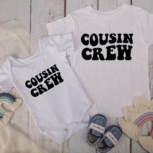 Cousin Crew | White Matching Family Baby T-shirt