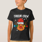 Cousin Crew Xmas Pjs Matching Christmas Pajamas Fo T-Shirt (Vorderseite)