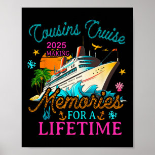 Cousin Cruise 2025 Erinnerungen für ein Leben Poster