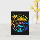 Cousin Cruise Crew Trocal Summer Vacation Matching Karte (Gelbe Blume)