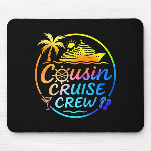 Cousin Cruise Crew Trocal Summer Vacation Matching Mousepad (Vorne)