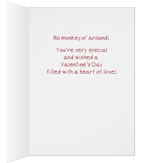 Cousin Cute Monkey on Valentine's Day (Innen (Rechts))