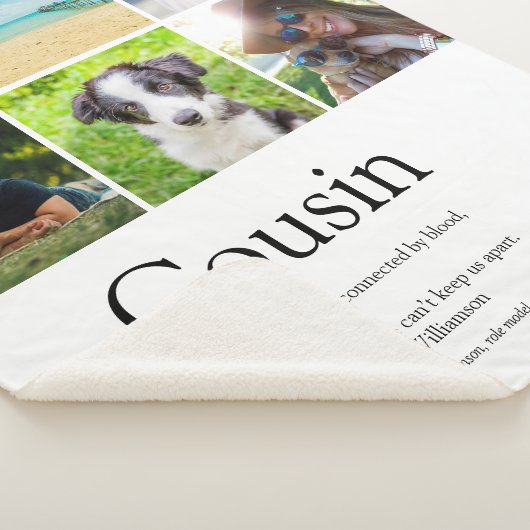 Cousin Definition Foto Collage Fun Moderne Sherpadecke (3/4)