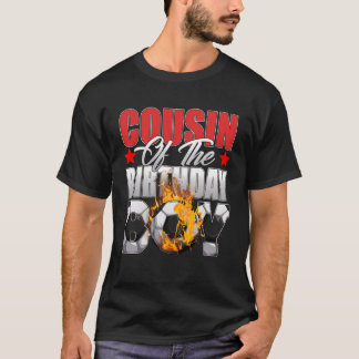 Cousin der Geburtstagsfeier der Boy Soccer T-Shirt