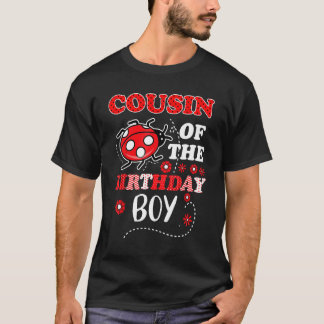 Cousin der Geburtstagsjunge Matching Family Ladybu T-Shirt