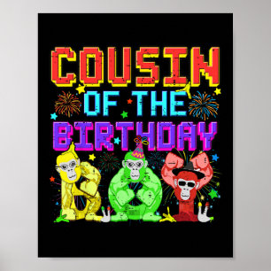 Cousin der Niedlichen Familie des Geburtstags Boy Poster
