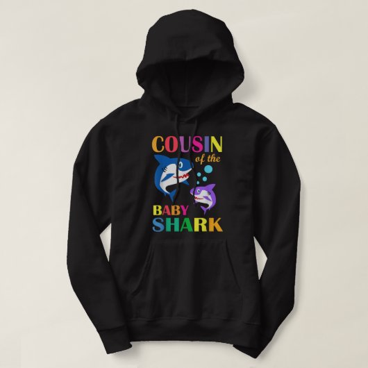 Cousin des Birthday Shark Cousin Shark Hoodie (Design vorne)