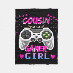 Cousin des Gamer Girl Video Game Geburtstag Fleecedecke