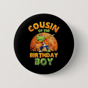 Cousin des Geburtstags Boy Zombie Mama Halloween C Button