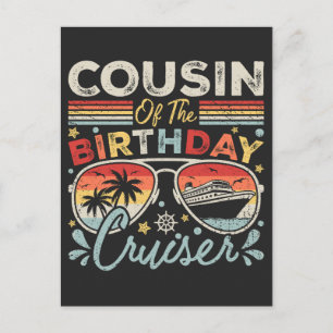 Cousin des Geburtstags-Cruiser-Urlaubs Postkarte