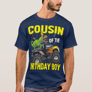 Cousin des Geburtstags Junge Dinosaurier zum Rex M T-Shirt