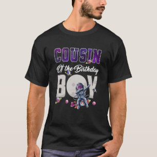 Cousin des Geburtstags Junge lustige Weltraumoutfi T-Shirt