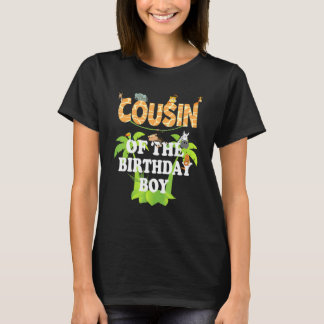 Cousin des Geburtstags KinderZoo Thema Tier-Party T-Shirt