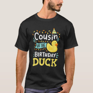 Cousin des Geburtstagsentenjungen Gummiente Geburt T-Shirt