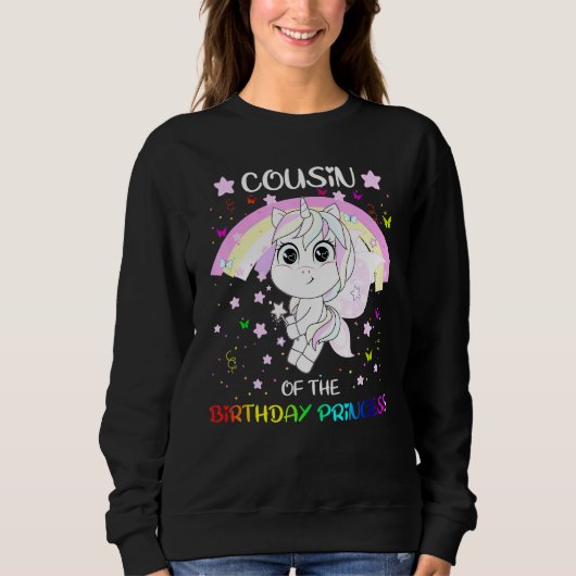 Cousin des Geburtstagsfürstentums Sweatshirt (Vorderseite)