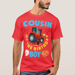 Cousin des Geburtstagsjungen Bauern Bir T-Shirt