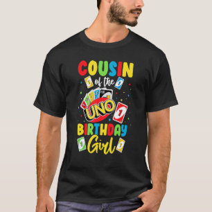 Cousin des Geburtstagsmarins Uno Daddy Papa Fathe T-Shirt