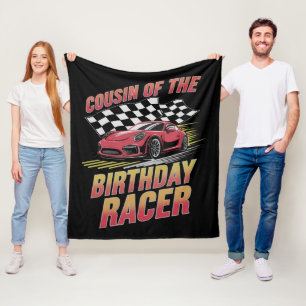 Cousin des Geburtstagsrennfahrer Rennfamilienparty Fleecedecke